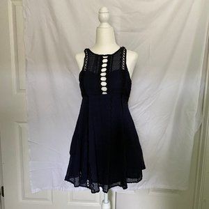 BOGO FREE Free People Black and Navy Dress